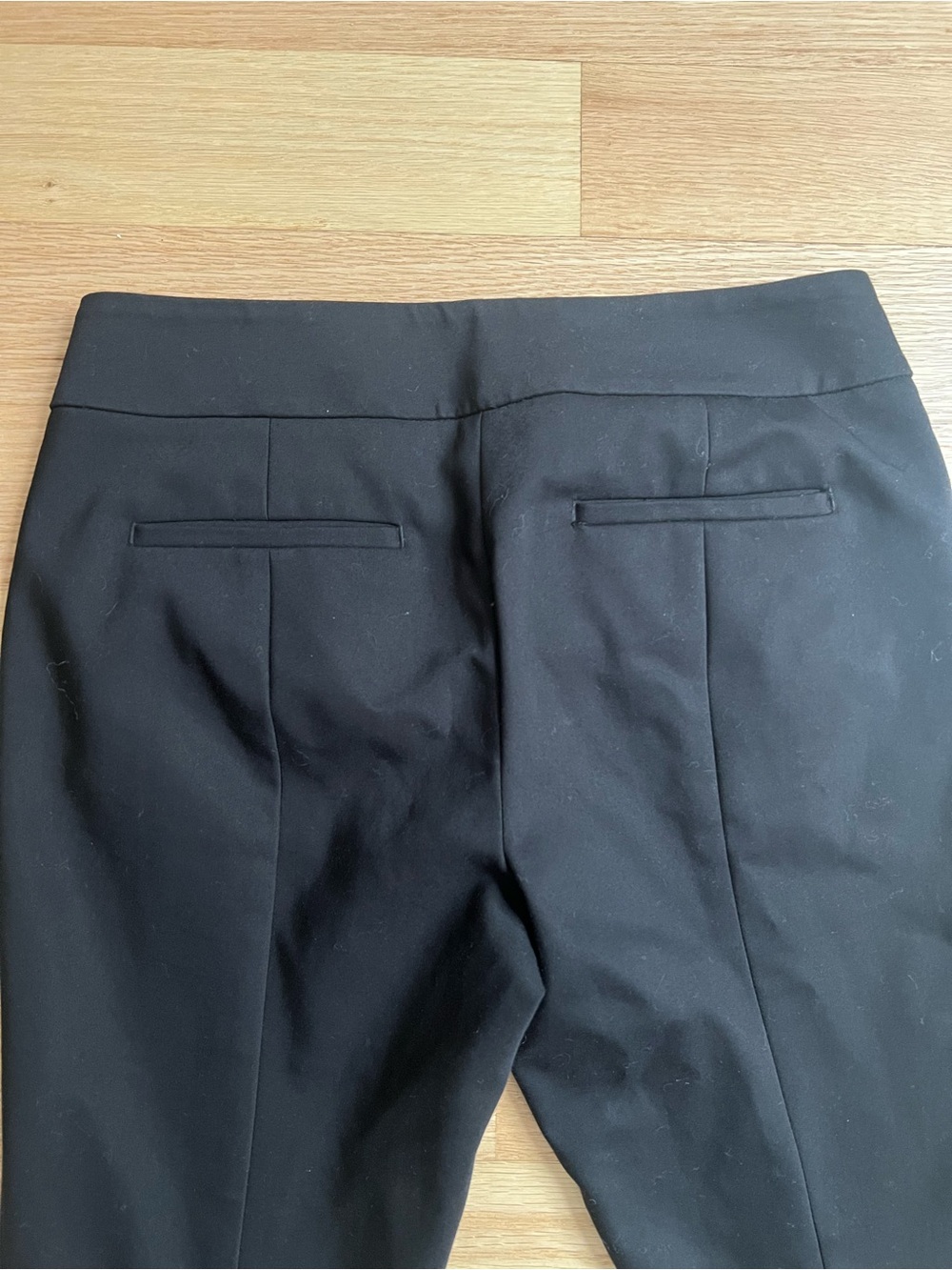 LOFT Black Straight-Leg Work Pants - Picture 6 of 6